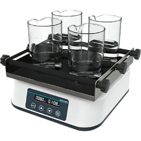 Laboratory Orbital Shaker, Fix Plate Shaker for Petri Dishes, Adjustable Speed and Timer, with Universal Tray(Only SK-20Pro), LED Digital Display, for Liquid Shaking, Oscillating, Mixing in Kuwait
