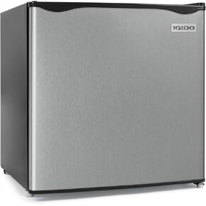 Igloo 2.6 Cu.Ft Mini Fridge with Freezer- Single Door Compact Refrigerator with Glass Shelves for Homes, Dorms & Offices- Keep Snacks, Drinks & Frozen Foods Cool with Temperature Control Fridge- White in Kuwait