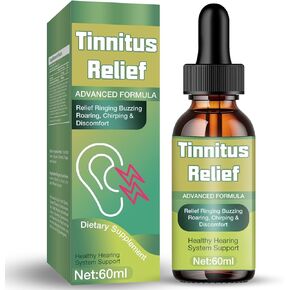 تخفيف طنين الأذن لطنين الأذن بقوة عالية، قطرة تخفيف طنين الأذن سريعة المفعول للدعم الداخلي، تخفيف طنين الأذن الاحترافي والعافية السمعية، 2 أونصة سائلة in Kuwait