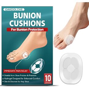 10Ct Hydrogel Bunion Cushions, Bunion Pain Relief Pads for Protection Against Shoe Pressure and Friction, Self-Adhesive & Water-Resistant, Fits Shoes for Men & Women in Kuwait