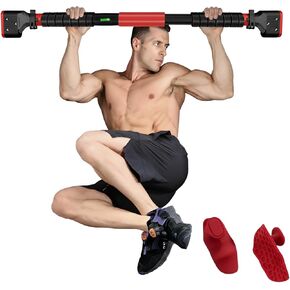 شريط سحب للمدخل، شريط ذقن قابل للتعديل مع آلية قفل ذكية، معدات تدريب القوة بدون براغي لتمرين الجزء العلوي من الجسم في صالة الألعاب الرياضية المنزلية، يناسب معظم إطارات الأبواب 28.5 بوصة - 37 بوصة in Kuwait