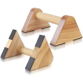 زوج واحد من قضبان الباراليت الخشبية ومقابض تمرين الضغط للرجال - قضبان رفع للمعدات الرياضية، قضيب بلانش للتدريب على الوقوف على اليدين للجمباز، مكعبات للوقوف على اليدين in Kuwait