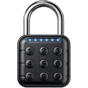 Combination Padlock – Combination Lock with 6-Digit Code, Digital Padlock with Keyless Entry, IP67 Waterproof Zinc Alloy Lock for Locker, Gym, Travel, Outdoor, Gate (Black) in Kuwait