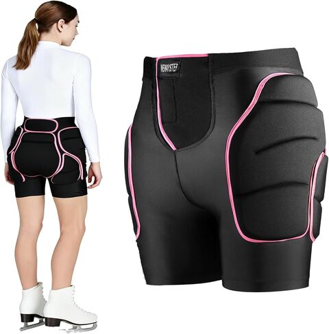 3D Protective EVA Hip Butt Pads Padded Shorts, Crash Pad Impact Gear for Ski Ice Skating Snowboarding, Tailbone Protection in Kuwait
