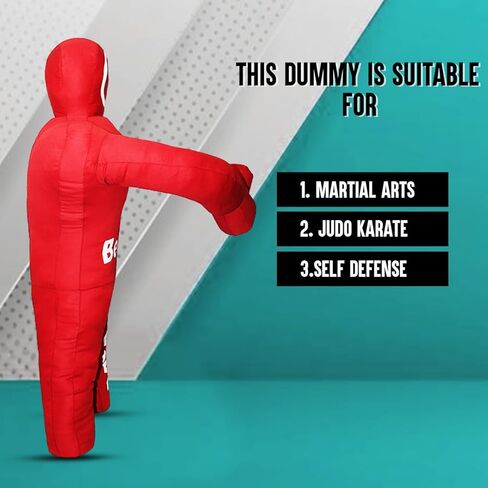 دمية Bestzo Kids MMA Grappling Dummy - حقيبة تدريب غير مملوءة من القماش للمصارعة وBJJ للجودو والكاراتيه والدفاع عن النفس (48 بوصة) in Kuwait