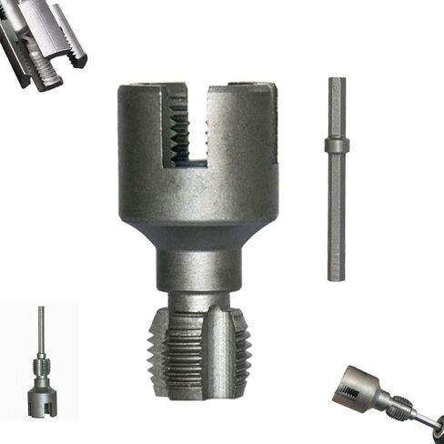 Pvc/Ppr Pipe Threader Tool Kit, External Pipe Threading Tool, Pipe Threader, New Pipe Thread Cutting Tool,Electric Drill Compatible Pvc Pipe Threaders Kit, Electric Drill Tool (B) in Saudi Arabia