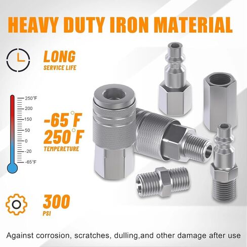 Coupler Plug Kit 28 Pieces 1/4 NPT Tool Fittings Set Quick Connect in Saudi Arabia