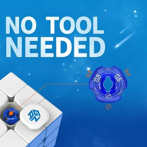 GAN 356 M, 3x3 Magnetic Speed Cube Stickerless 356M Magic Cube with Extra GES, Frosted Coated in Kuwait