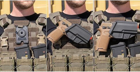 Evike Airsoft - EMG .093 Kydex Holster w/QD Mounting Interface for 2011 / Hi-Capa 5.1 GBB Airsoft Pistols (Model: Left Hand/No Mount) in Kuwait