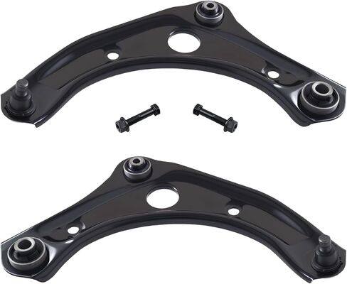TUCAREST 10Pc Suspension Kit Fit For 2007-2011 Ni-ssan Versa, 09-14 Cube, 2 Front Lower Control Arm w/Ball joint + 4 Outer Inner Tie Rod + 2 Sway Bar + 2 Boots [# K620566 K750098 EV800322 ES800248] in Saudi Arabia