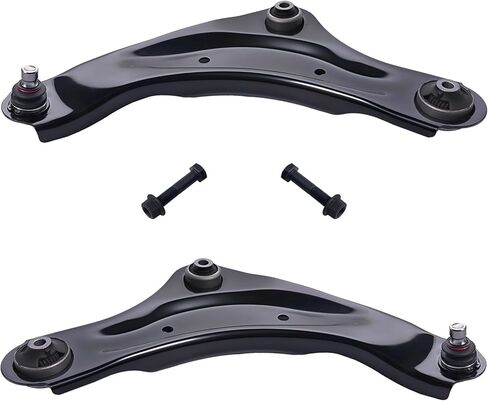 TUCAREST 10Pc Suspension Kit Fit For 2007-2011 Ni-ssan Versa, 09-14 Cube, 2 Front Lower Control Arm w/Ball joint + 4 Outer Inner Tie Rod + 2 Sway Bar + 2 Boots [# K620566 K750098 EV800322 ES800248] in Saudi Arabia