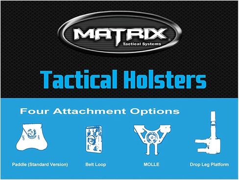 Evike Airsoft - Matrix Hardshell Adjustable Holster for STI Hi-Capa 2011 Series Airsoft Pistols (Type: Black/No Attachment) in Kuwait