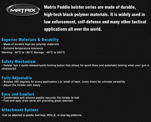 Evike Airsoft - Matrix Hardshell Adjustable Mag Holster for Airsoft 1911 Series Airsoft Pistol Mags (Mount: Belt Attachment) in Kuwait