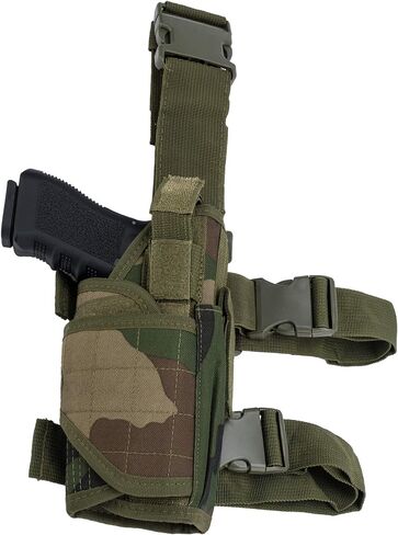 Evike Airsoft - Matrix Tornado Universal Tactical Thigh/Drop Leg Holster (Color: Woodland/Right) in Kuwait