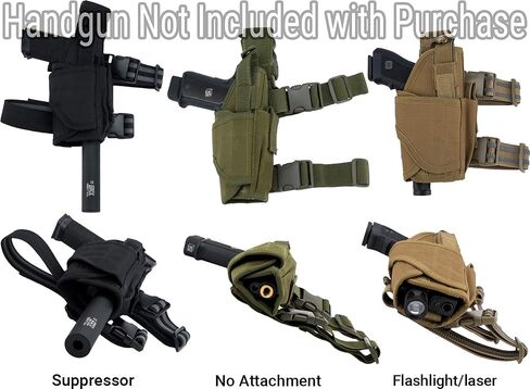 Evike Airsoft - Matrix Tornado Universal Tactical Thigh/Drop Leg Holster (Color: Woodland/Right) in Kuwait