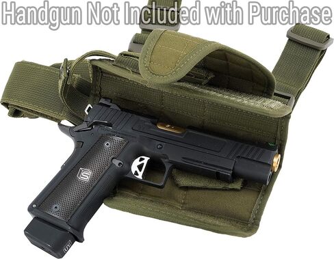 Evike Airsoft - Matrix Tornado Universal Tactical Thigh/Drop Leg Holster (Color: Woodland/Right) in Kuwait