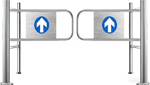 بوابة تأرجح تلقائية للارتداد، باب يدوي واسع من الفولاذ المقاوم للصدأ، بوابة تأرجح يدوية 90 درجة مع آلية الإغلاق الذاتي، بوابة أمان مثبتة بعد السوبر ماركت والمستودعات والصناعة in Kuwait
