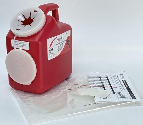 Sharps Container (w/Pre Paid Mail Back Postage) - 2 Gallon in Saudi Arabia