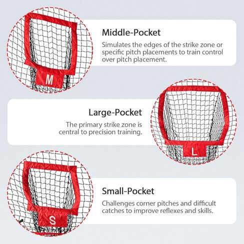 7x7ft Football Throwing Net with 5 Different Sized Targets,Circular Target for More Acurrecy Training,Football Training Net with Compact Carrying Bag in Kuwait