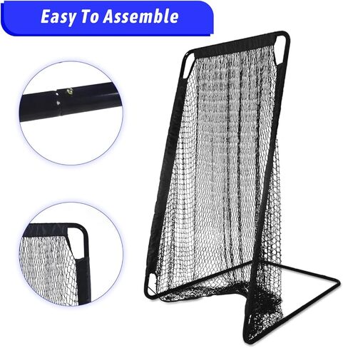 Kapler Football Kicking Cage Net - 81" x 41" Football Field Goal with Heavy Duty Steel Extra Deep Pocket and Holder Tee for Youth Punting & Place Kicks Backyard Indoor Outdoor Use in Kuwait
