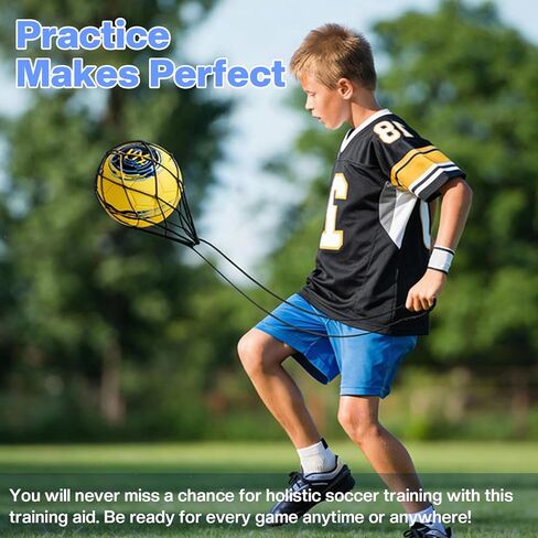 2pcs Soccer Kick Trainer, Soccer Ball Net Kicker, Soccer Balls Kick Trainer Fits Balls Size 3 4 5, Non-Elastic Football Kick Trainers for Footballs Lovers, Beginners, Black in Saudi Arabia