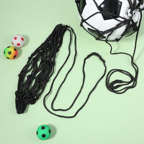 2pcs Soccer Kick Trainer, Soccer Ball Net Kicker, Soccer Balls Kick Trainer Fits Balls Size 3 4 5, Non-Elastic Football Kick Trainers for Footballs Lovers, Beginners, Black in Saudi Arabia