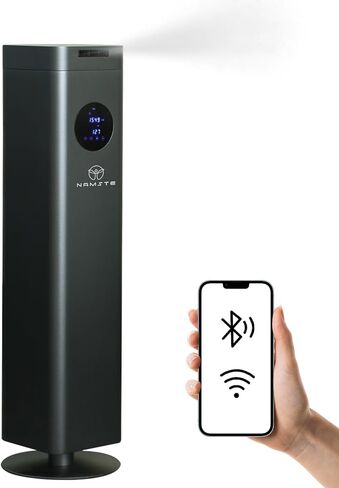 25in Essential Oil Diffuser for Large Room,1500ml Waterless Diffuser,4000 Sq Ft Coverage,Cold Air Diffuser Technology,Touch & Bluetooth Control for Hotel,Home,Office.Titanium Gray Aluminum Alloy in Saudi Arabia