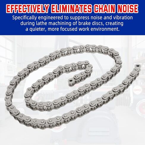 Motoparty Chain Silencer Band with Nickel-plated Surface for Ammco Brake Lathes Machined for Solid Rotors with 10mm Thickness Includes 3 Removable Springs as Shock-absorbing Tool Accessories in Saudi Arabia
