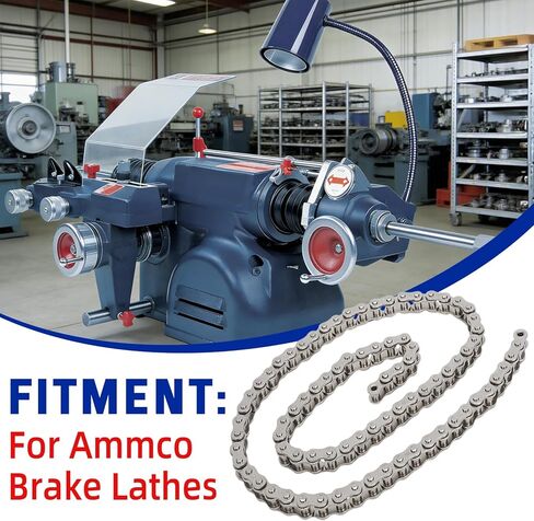 Motoparty Chain Silencer Band with Nickel-plated Surface for Ammco Brake Lathes Machined for Solid Rotors with 10mm Thickness Includes 3 Removable Springs as Shock-absorbing Tool Accessories in Saudi Arabia