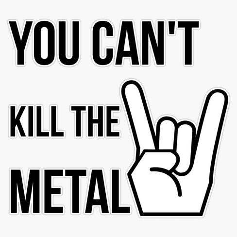 Heavy Metal Vinyl Waterproof Sticker Decal Car Laptop Wall Window Bumper Sticker 5" in Saudi Arabia