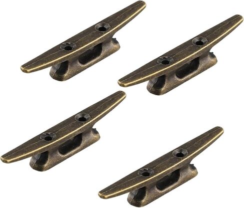 Boat Dock Cleat 4 inch for Mooring Boat Bronze Host cast Iron Suitable nauical Beach Lake Maritime Decor,4Pcs in Saudi Arabia
