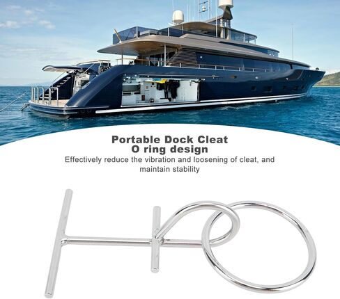 Portable Dock Ring Cleat, Portable Dock Cleat with O Ring Marine Grade Stainless Steel 304 for Fenders Bumpers Mooring Line Portable Dock Cleat in Kuwait