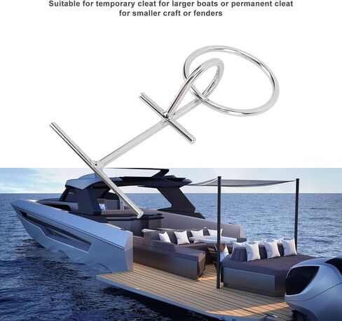 Portable Dock Ring Cleat, Portable Dock Cleat with O Ring Marine Grade Stainless Steel 304 for Fenders Bumpers Mooring Line Portable Dock Cleat in Kuwait