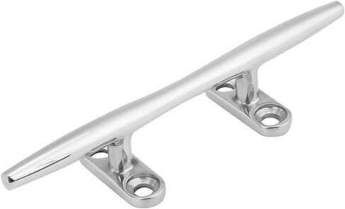 6 Inch Boat Cleat, Stainless Steel Open Base Mooring Dock Deck Rope Cleat for Marine Yacht, Boats, Kayak in Saudi Arabia