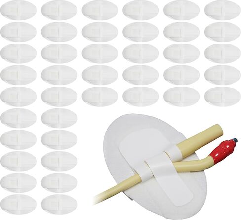 جهاز تثبيت القسطرة (40 قطعة)، لوازم قسطرة فولي، حامل حقيبة الساق مع خطاف وحلقة ذاتية اللصق كبيرة جدًا، مثبت أنبوب بولي قابل للتنفس لأنابيب تغذية PEG/G/J in Kuwait