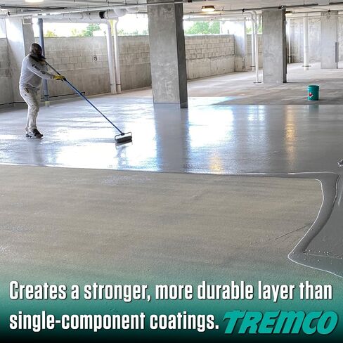 Tremco Vulkem 950NF 4.2 Gallon 2-Component Kit – Aromatic Polyurethane Traffic Deck Coating – Waterproof Intermediate or Top Coat for Concrete Deck Systems (3.25 Gal Part A + 0.95 Gal Part B), Gray in Saudi Arabia