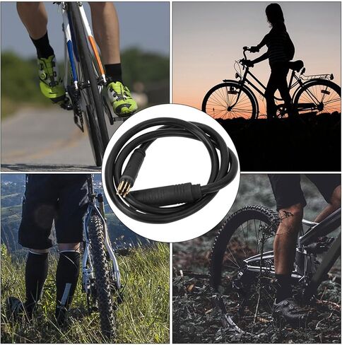 9 Pin Electric Bike Cable, Female to Male Electric Bike Connector Cable with Marking, Extension E Bike Conversion Cable Wheel Hub Motor Replacement Parts, 1.5x600mm in Saudi Arabia