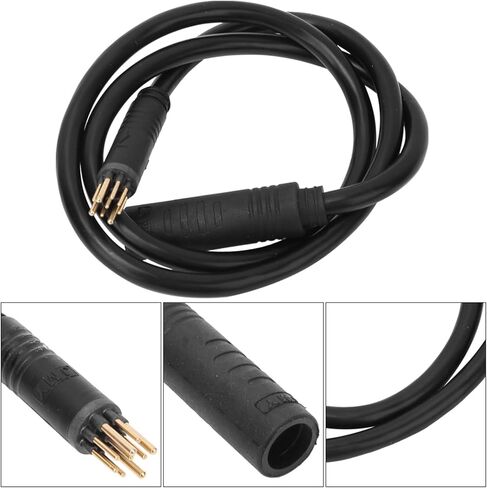 9 Pin Electric Bike Cable, Female to Male Electric Bike Connector Cable with Marking, Extension E Bike Conversion Cable Wheel Hub Motor Replacement Parts, 1.5x600mm in Saudi Arabia