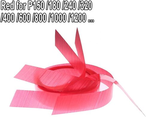 شريط اتصال 3M لأحزمة الصنفرة بدون خياطة، أحمر، أبيض، أزرق - متوافق مع P36/40/60 (أحمر) in Kuwait