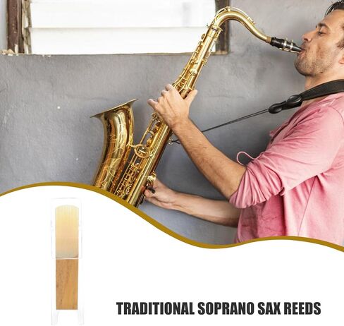 30pcs B-flat Soprano Saxophone Reeds Strength 2.5 Hard Natural Cane Material Jazz and Classical Musician Reed Set for Beginner and Professional Use in Saudi Arabia