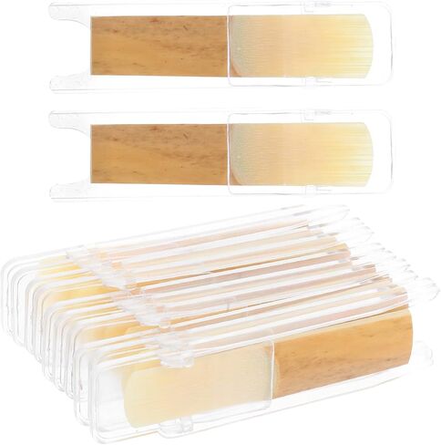 30pcs Traditional B-flat Soprano Saxophone Reeds Strength 2.5 with Plastic Storage Box for Student and Professional Woodwind Instrument Accessories in Saudi Arabia