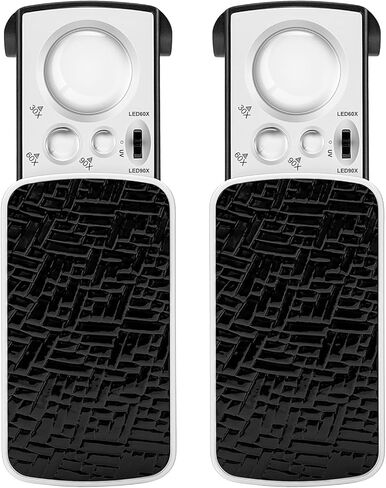 VIVOSUN Slide-Out Jewelry Loupe Magnifier 30X 60X 90X LED Lighted Eye Loupe with UV Light for Jewelry, Diamonds, Gems, Coins, Stamps, Rocks, Black in Kuwait