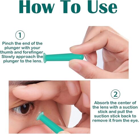 4PCS Hollow Hard Contact Lens Remover Tool Contact Lens Plunger Removal Insertion Soft Silicone Suction Cup only for Hard Lenses(OK/RGB Lens) Eye Contact Remover Applicator(not for Soft/Scleral Lens) in Kuwait
