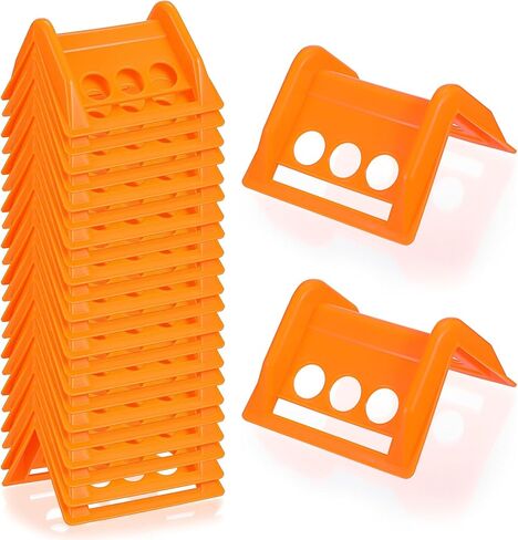 24 Pack Flatbed Edge Protector, Edge Corner Tie Down Protector for Up to 4 Inch Straps, Protects Cargo Edges, Flatbed Accessories Plastic Protectors (Orange) in Saudi Arabia