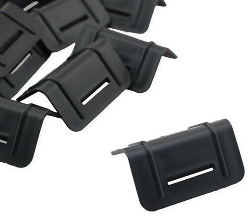 XGNG 50PCS Flat Corner Protector Black Plastic L Shaped Packing Clip Box Corner Protection Pad for Packaging Transportation Handling in Saudi Arabia