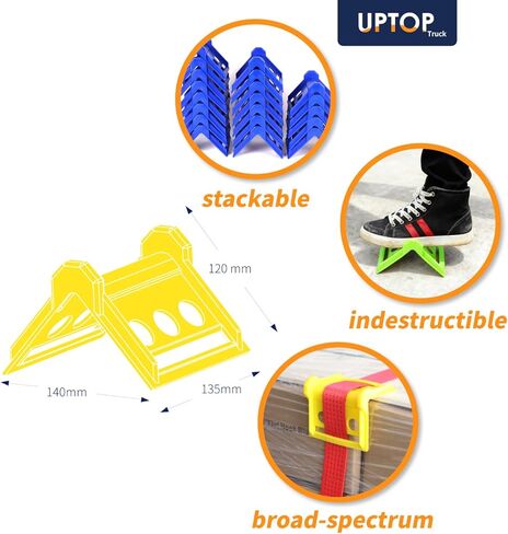 UPTOP 20 حزمة من واقيات زوايا حزام السقاطة، واقيات حافة عريضة 4 بوصات، واقيات جسم مسطحة، واقي حافة زاوية تحميل البضائع in Kuwait