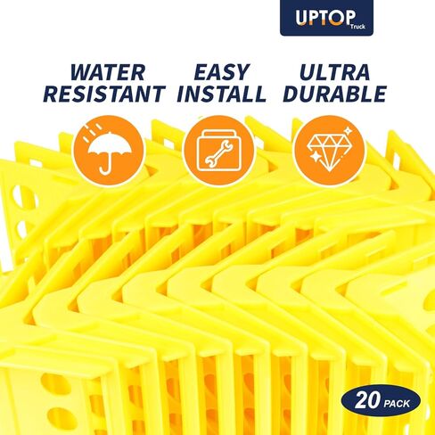 UPTOP 20 حزمة من واقيات زوايا حزام السقاطة، واقيات حافة عريضة 4 بوصات، واقيات جسم مسطحة، واقي حافة زاوية تحميل البضائع in Kuwait