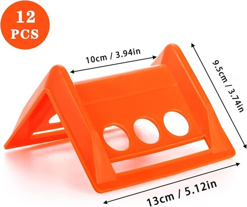 12 حزمة من حامل حامي الزاوية المسطحة وحزام السقاطة وواقي البضائع الثقيلة معدات مسطحة للشحن وحماية البضائع برتقالي in Kuwait