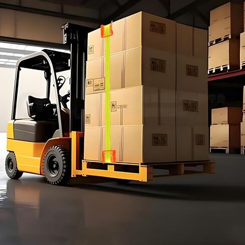 12 حزمة من حامل حامي الزاوية المسطحة وحزام السقاطة وواقي البضائع الثقيلة معدات مسطحة للشحن وحماية البضائع برتقالي in Kuwait