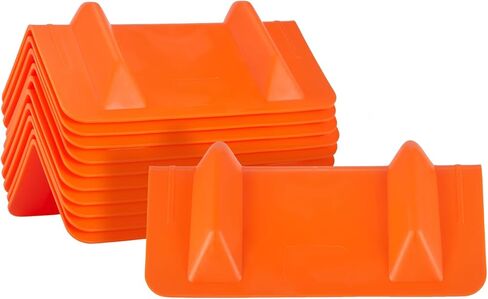 10 Pack 12" Flatbed Edge Protectors, 12" Winch Ratchet Straps Plastic Corner Protectors for Flatbed Cargo Load, Orange in Kuwait